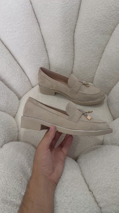 Mocasines Beige Gamuza 15028 Casual Zoé Brand Costa Rica