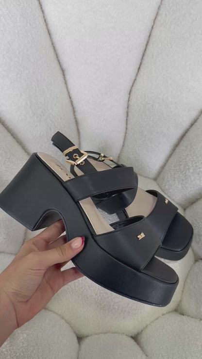 Sandalias Negro Plataforma 14913 Hebilla Ejecutivo de mujer Zoé Brand Costa Rica