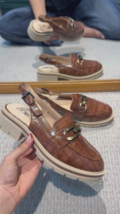 Mocasines Café 14549 Slingback Chunky Casual de mujer Zoé Brand Costa Rica