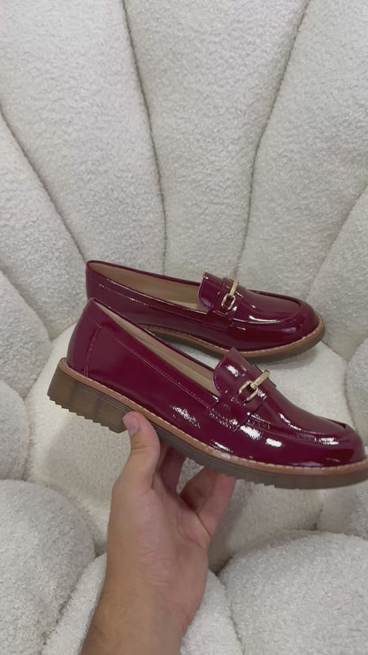 Mocasines Burdeos Charol 15031 Ejecutivo Zoé Brand Costa Rica