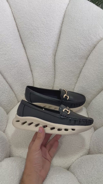 Mocasines Negro Plataforma 14986 Slip On Casual Zoé Brand Costa Rica