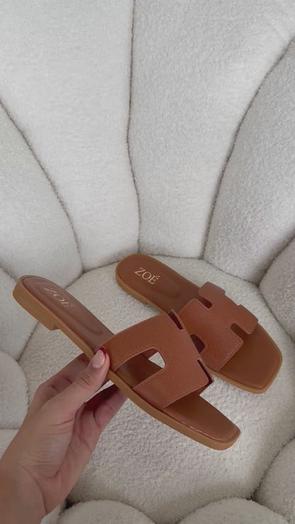 Sandalias Tan Flats 14907 Casual de mujer Zoé Brand Costa Rica