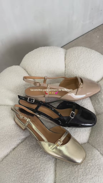 Bailarinas Nude Charol 15040 Mary Jane Slingback Hebilla Casual Zoé Brand Costa Rica