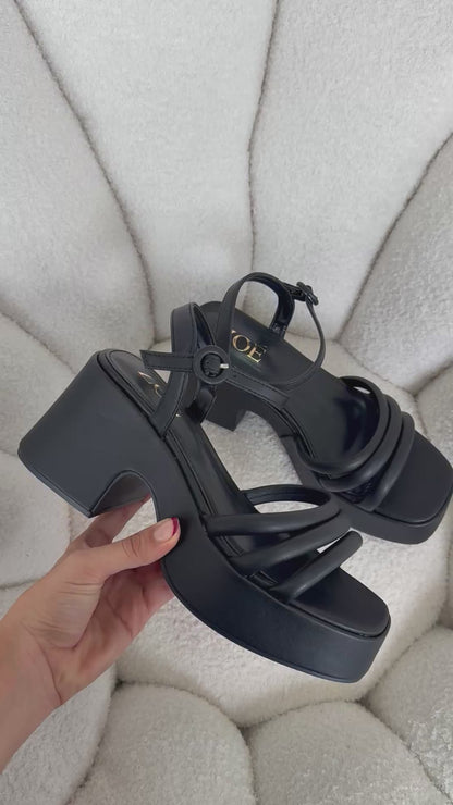 Sandalias Negro Plataforma 14911 Ejecutivo de mujer Zoé Brand Costa Rica