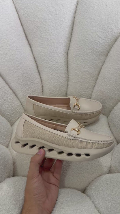 Mocasines Beige Plataforma 14985 Slip On Casual Zoé Brand Costa Rica