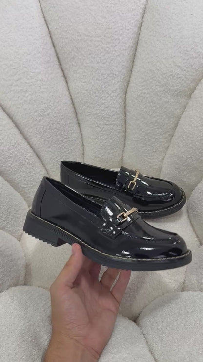 Mocasines Negro Charol 15030 Ejecutivo Zoé Brand Costa Rica