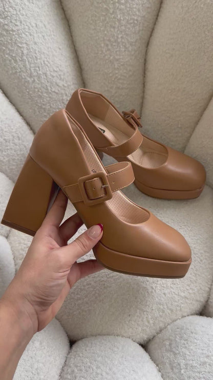 Tacones Terracota 13764 Hebilla Mary Jane Casual de mujer Zoé Brand Costa Rica
