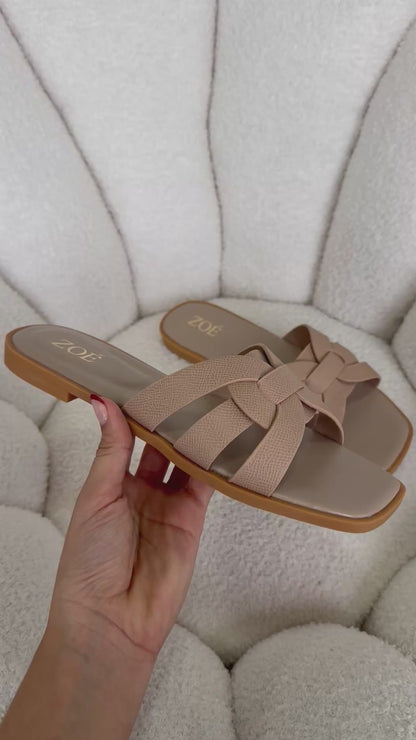 Sandalias Nude 14949 Flats Casual de mujer Zoé Brand Costa Rica