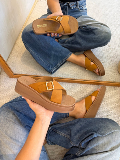 Sandalias Marrón 14089 Doble Correa Casual de mujer Zoé Brand Costa Rica