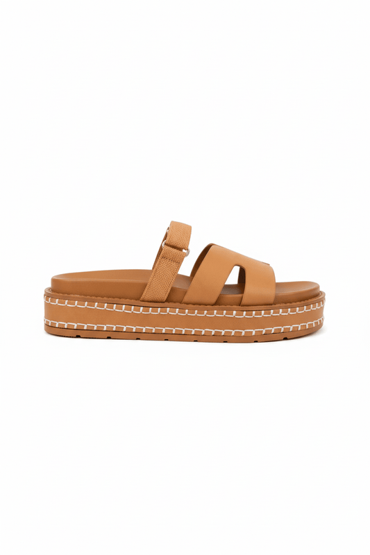 Sandalias Camel Plataforma 14345 Correa con Hebilla Velcro Casual de mujer Zoé Brand Costa Rica
