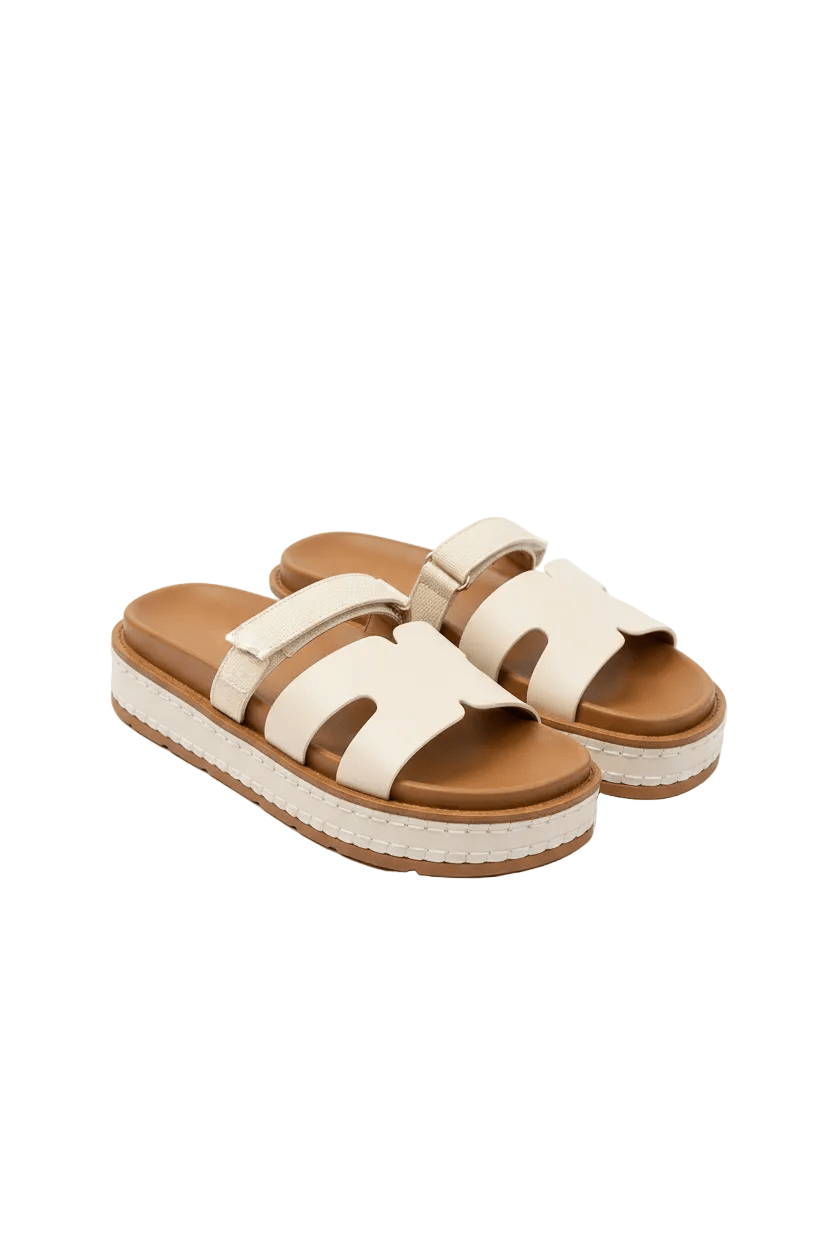 Sandalias Blanco Plataforma 14346 Velcro Casual de mujer Zoé Brand Costa Rica