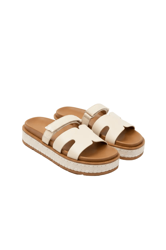 Sandalias Blanco Plataforma 14346 Velcro Casual de mujer Zoé Brand Costa Rica