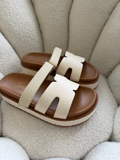 Sandalias Blanco Plataforma 14346 Velcro Casual de mujer Zoé Brand Costa Rica