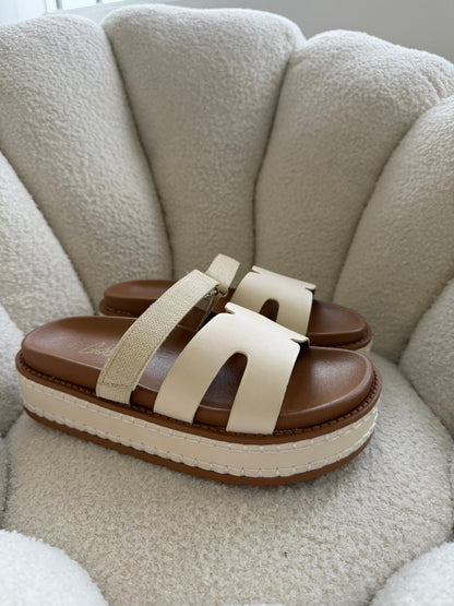 Sandalias Blanco Plataforma 14346 Velcro Casual de mujer Zoé Brand Costa Rica