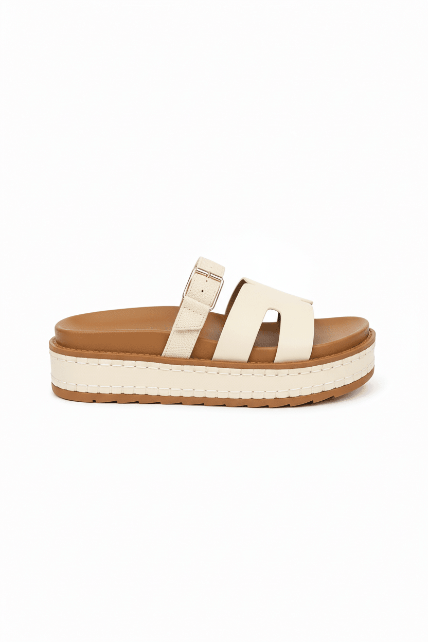 Sandalias Blanco Plataforma 14346 Velcro Casual de mujer Zoé Brand Costa Rica