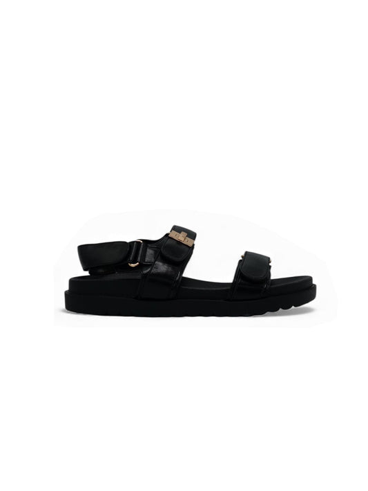 Sandalias Negro 14417 Triple Correa con Hebillas Velcro Casual Zoé Brand Costa Rica
