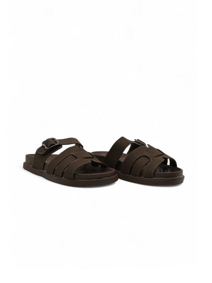 Sandalias Café 14481 Correa Ajustable Hebilla Slip On Casual de mujer Zoé Brand Costa Rica