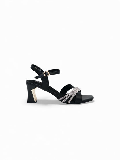 Sandalias Negro Brillos 14555 Hebilla Casual de mujer Zoé Brand Costa Rica