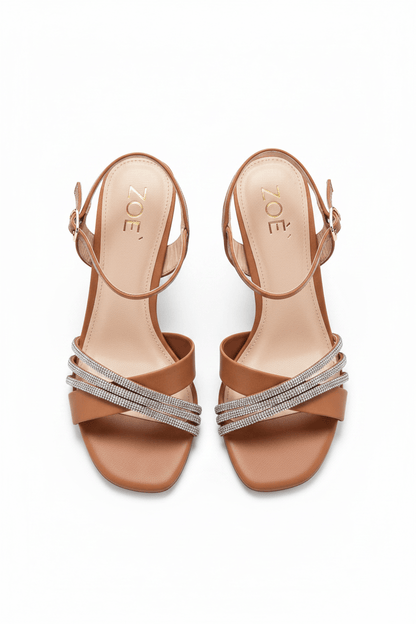 Sandalias Nude Brillos 14556 Hebilla Casual de mujer Zoé Brand Costa Rica