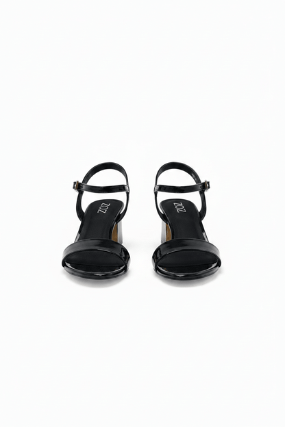 Sandalias Negro Charol 14557 Hebilla Casual de mujer Zoé Brand Costa Rica