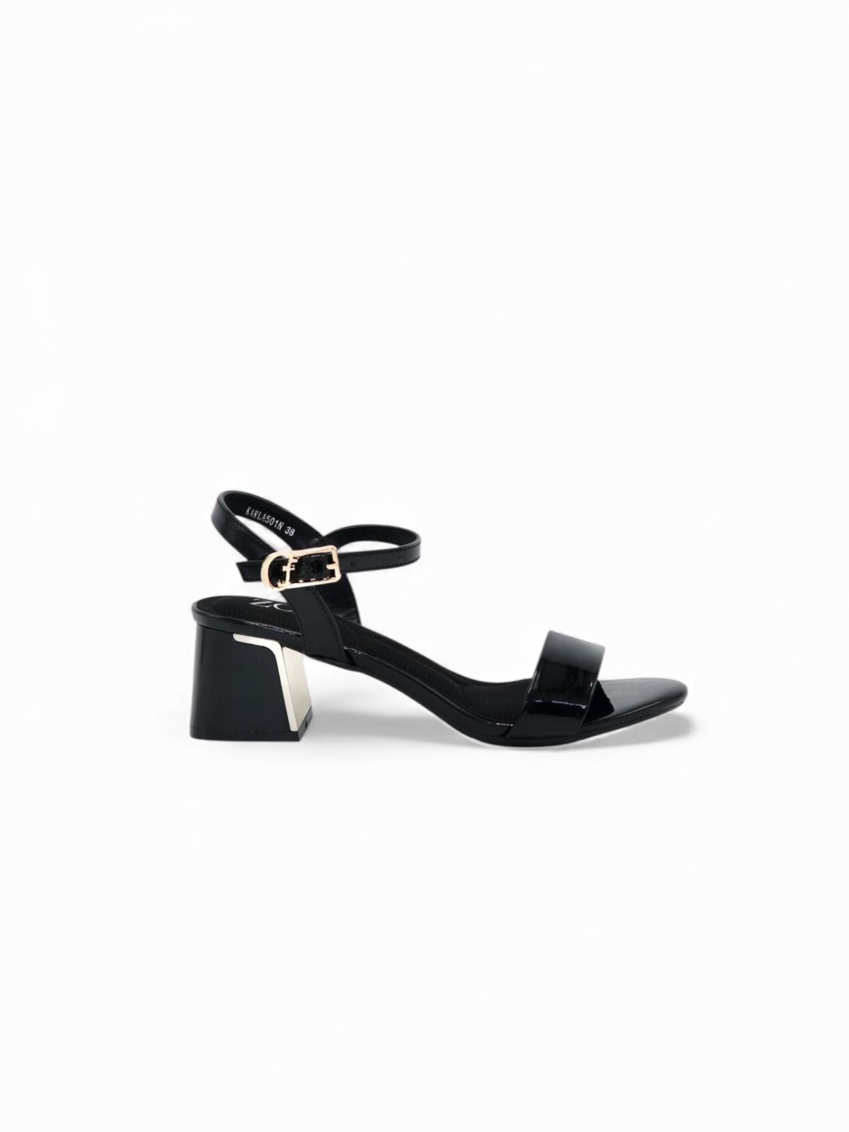 Sandalias Negro Charol 14557 Hebilla Casual de mujer Zoé Brand Costa Rica