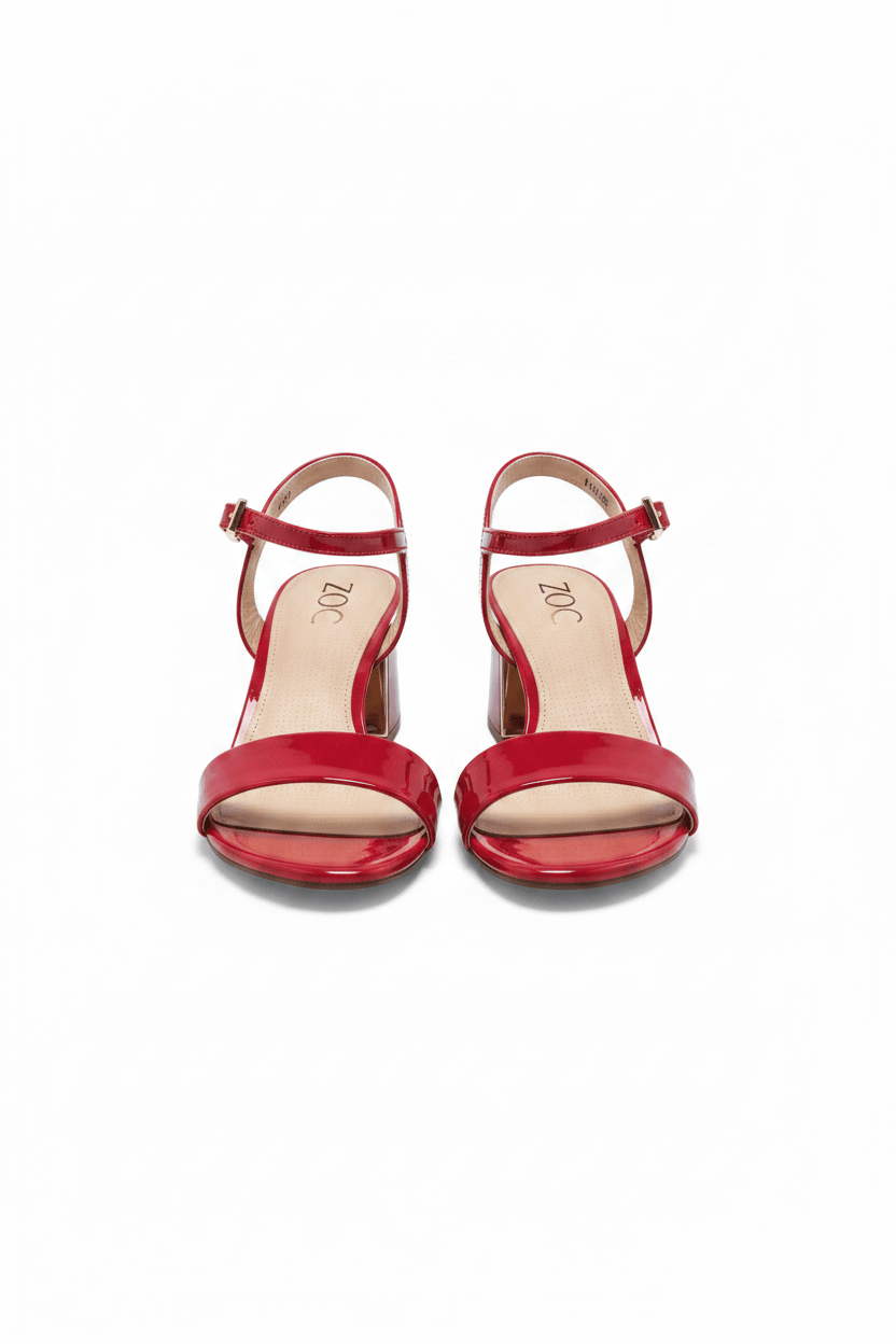 Sandalias Rojo Charol 14559 Hebilla Casual de mujer Zoé Brand Costa Rica