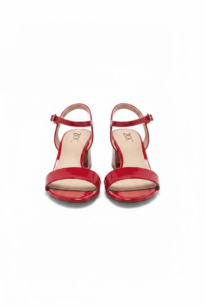 Sandalias Rojo Charol 14559 Hebilla Casual de mujer Zoé Brand Costa Rica