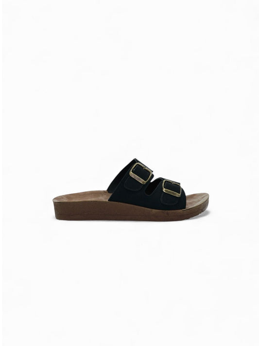 Sandalias Negro 14735 Doble Correa Slip On Casual de mujer Zoé Brand Costa Rica