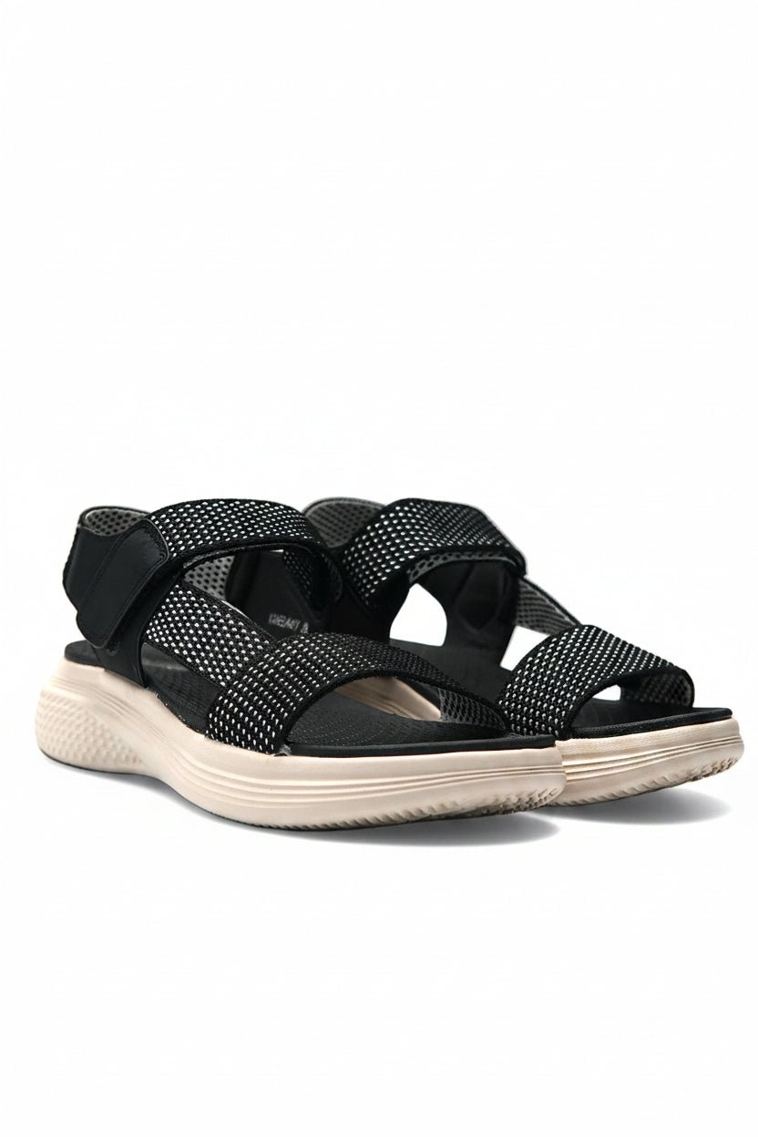 Sandalias Negro Brillos Plataforma 14775 Velcro Casual de mujer Zoé Brand Costa Rica