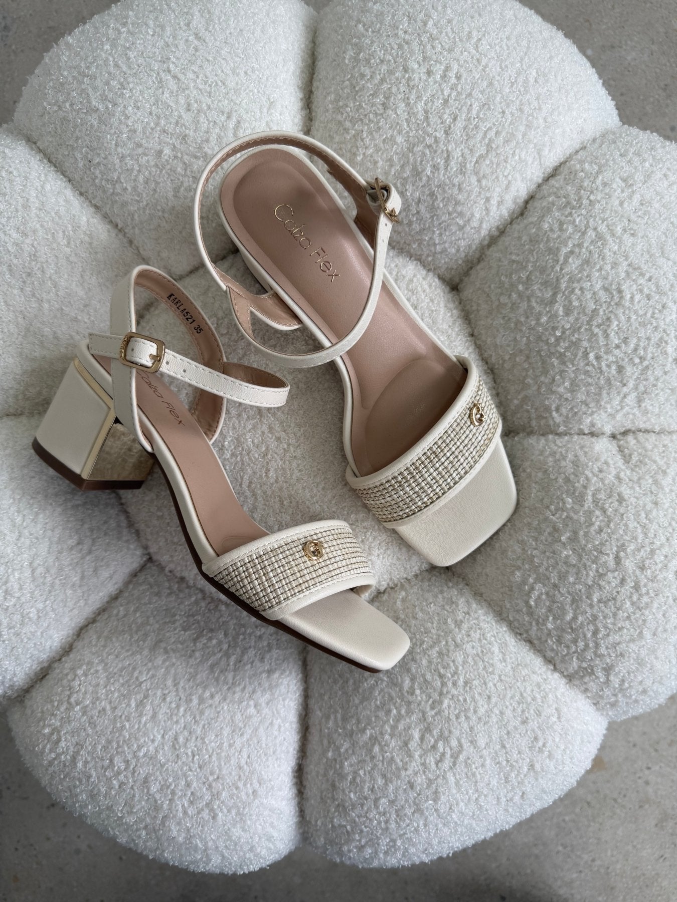 Tacones Blanco 14777 Hebilla de mujer Zoé Brand Costa Rica