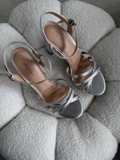 Tacones Plata 14781 Hebilla de mujer Zoé Brand Costa Rica