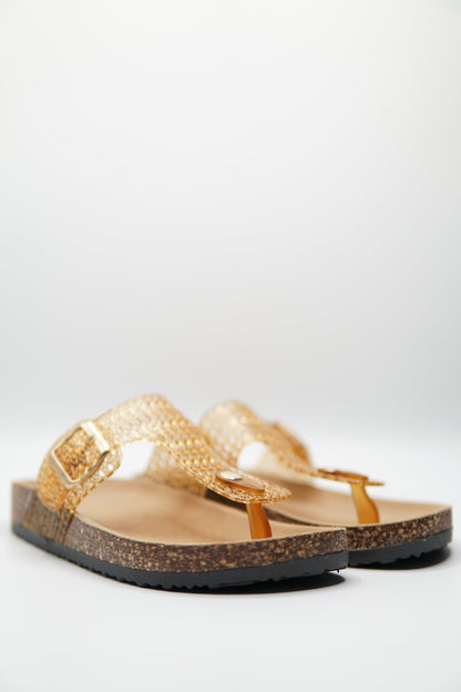 Sandalias Tan Animal Print 14791 Hebilla de mujer Zoé Brand Costa Rica