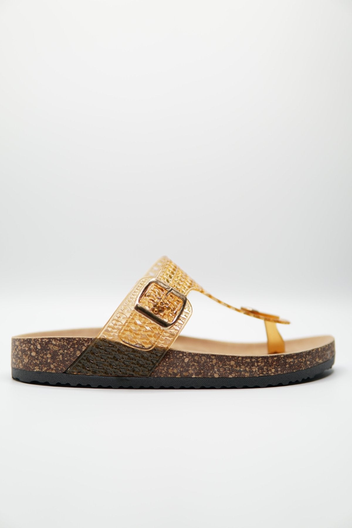 Sandalias Tan Animal Print 14791 Hebilla de mujer Zoé Brand Costa Rica