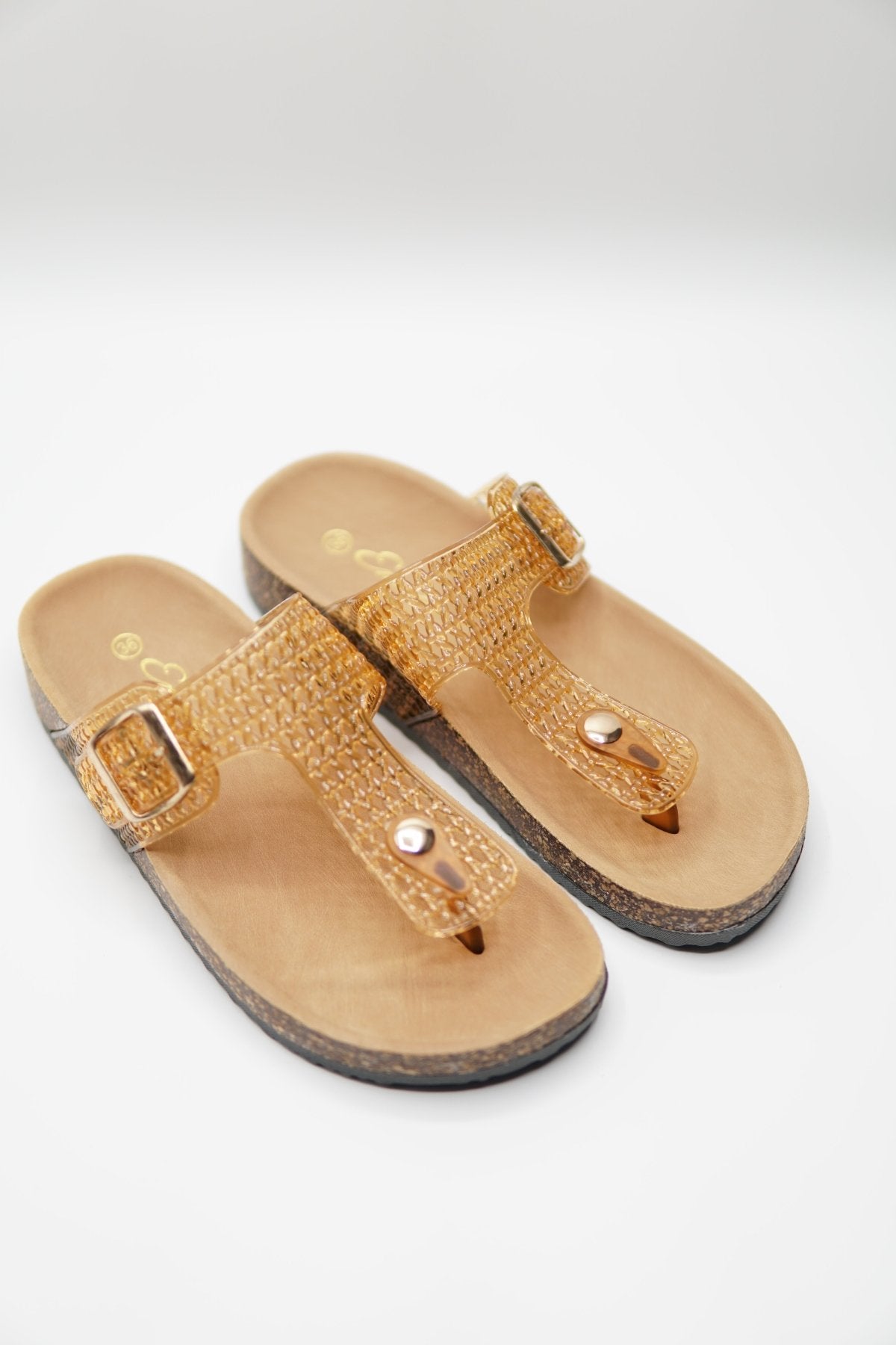 Sandalias Tan Animal Print 14791 Hebilla de mujer Zoé Brand Costa Rica