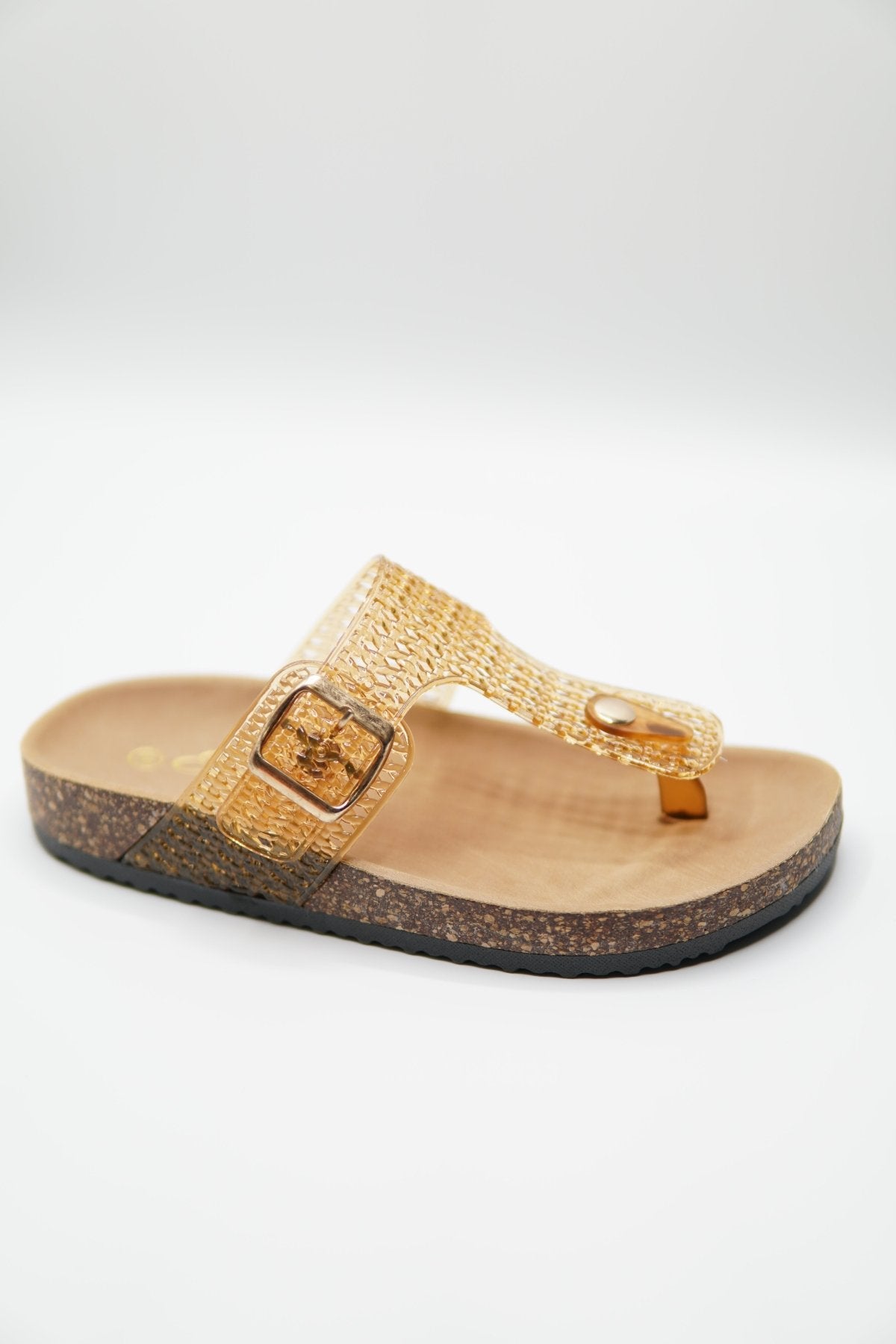 Sandalias Tan Animal Print 14791 Hebilla de mujer Zoé Brand Costa Rica