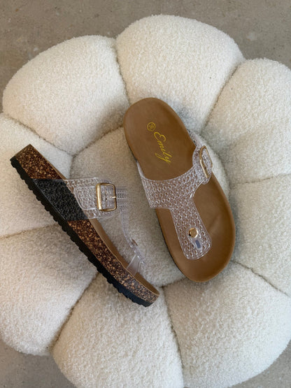 Sandalias Transparent Animal Print 14792 Hebilla de mujer Zoé Brand Costa Rica