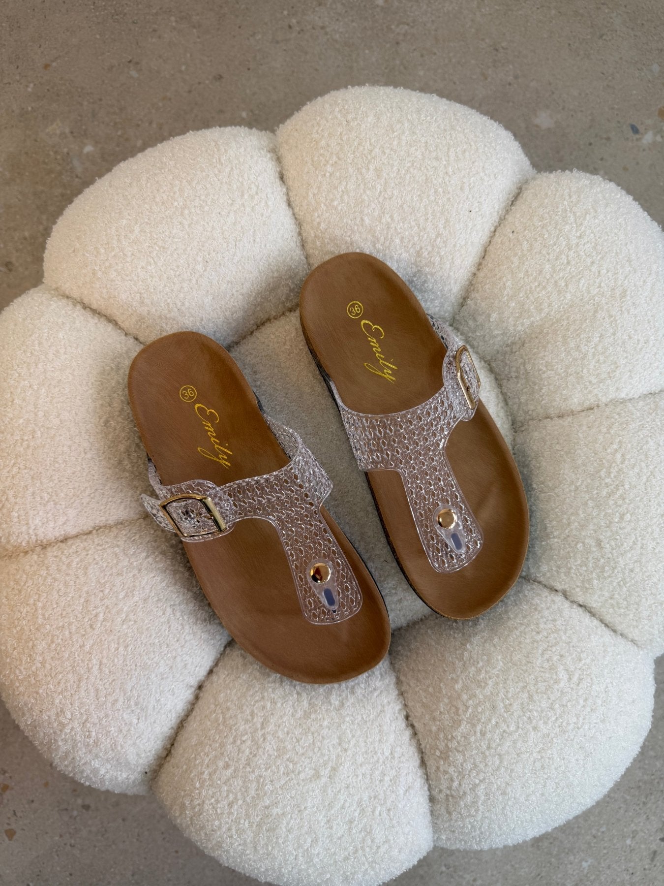 Sandalias Transparent Animal Print 14792 Hebilla de mujer Zoé Brand Costa Rica