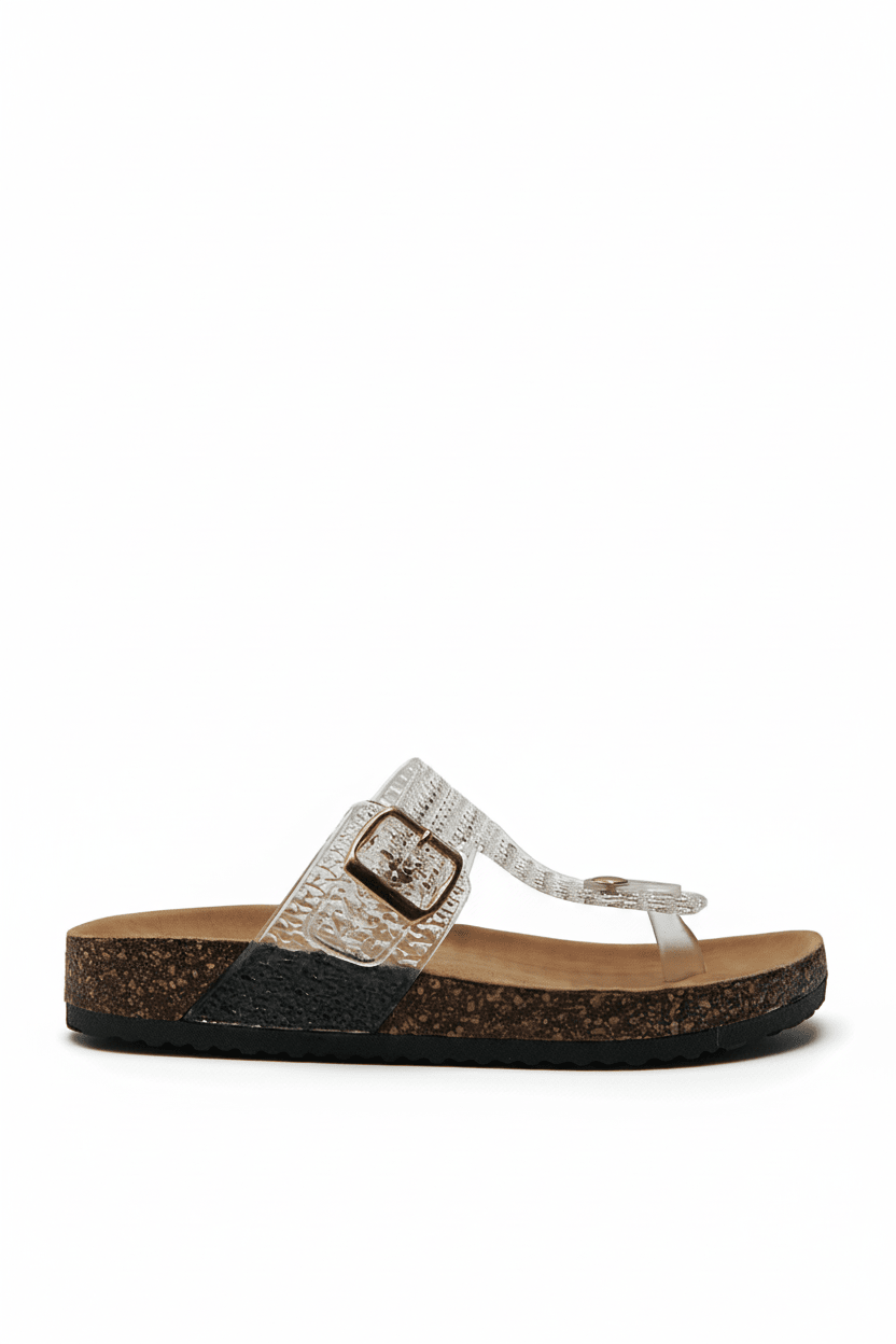 Sandalias Transparent Animal Print 14792 Hebilla de mujer Zoé Brand Costa Rica