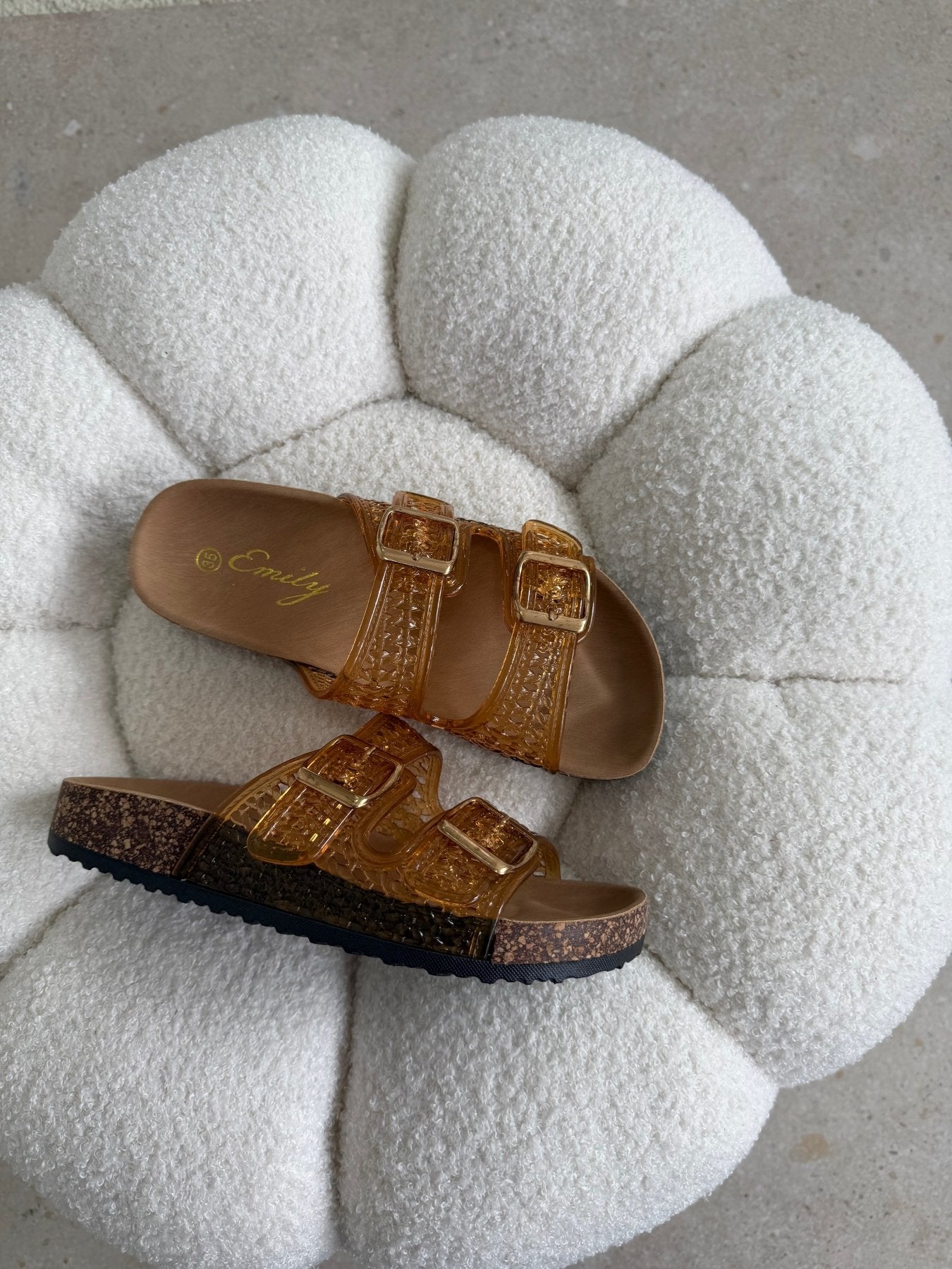 Sandalias Mostaza Animal Print 14794 Doble Correa Hebillas de mujer Zoé Brand Costa Rica