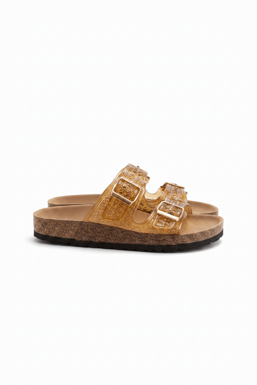 Sandalias Mostaza Animal Print 14794 Doble Correa Hebillas de mujer Zoé Brand Costa Rica