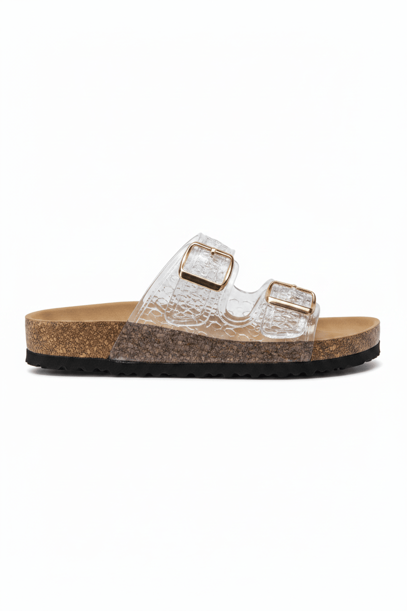 Sandalias Transparent Animal Print 14795 Doble Correa Hebillas de mujer Zoé Brand Costa Rica