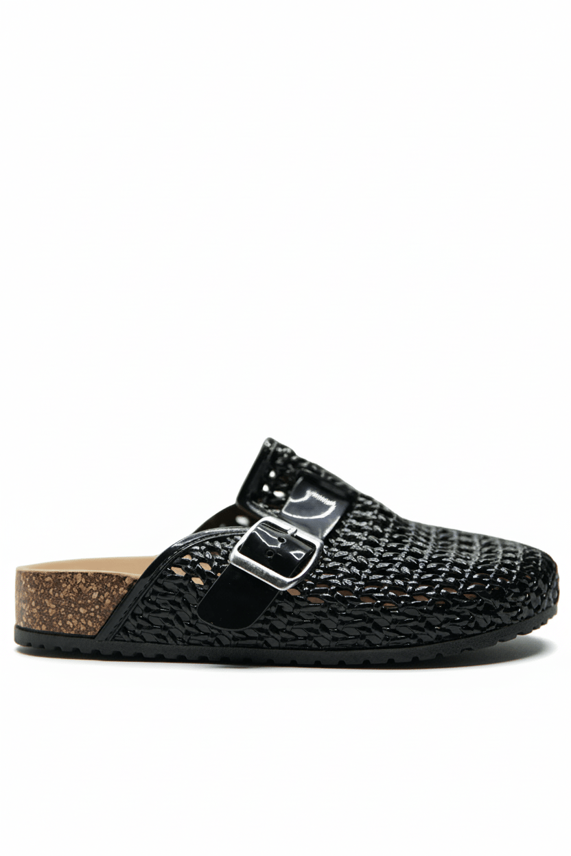 Zuecos Negro Charol 14796 Hebilla Casual de mujer Zoé Brand Costa Rica