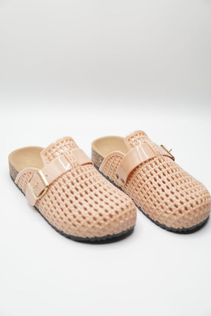 Zuecos Nude Charol 14798 Hebilla Casual de mujer Zoé Brand Costa Rica