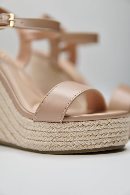Tacones Beige Yute Cuña 14813 Hebilla de mujer Zoé Brand Costa Rica