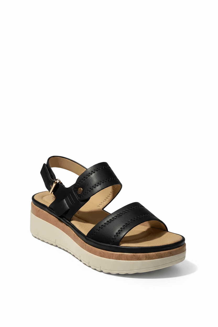 Sandalias Negro Plataforma 14826 Velcro Casual de mujer Zoé Brand Costa Rica