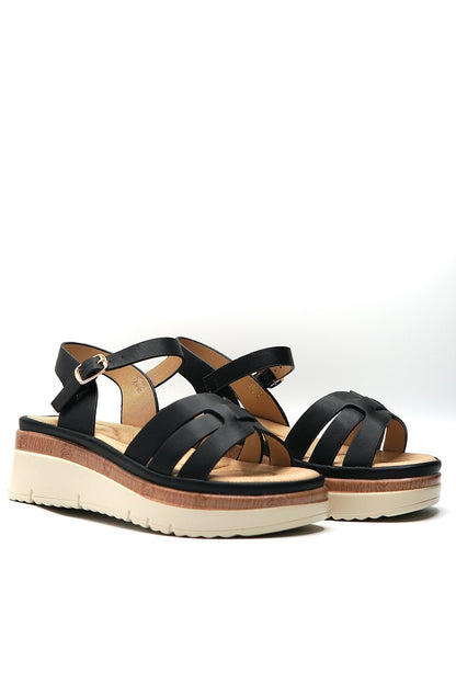 Sandalias Negro Plataforma 14827 Hebilla Casual de mujer Zoé Brand Costa Rica