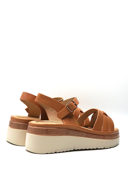 Sandalias Tan Plataforma 14828 Hebilla Casual de mujer Zoé Brand Costa Rica