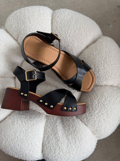 Sandalias Negro Plataforma 14863 Hebilla Casual de mujer Zoé Brand Costa Rica