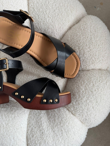 Sandalias Negro Plataforma 14863 Hebilla Casual de mujer Zoé Brand Costa Rica