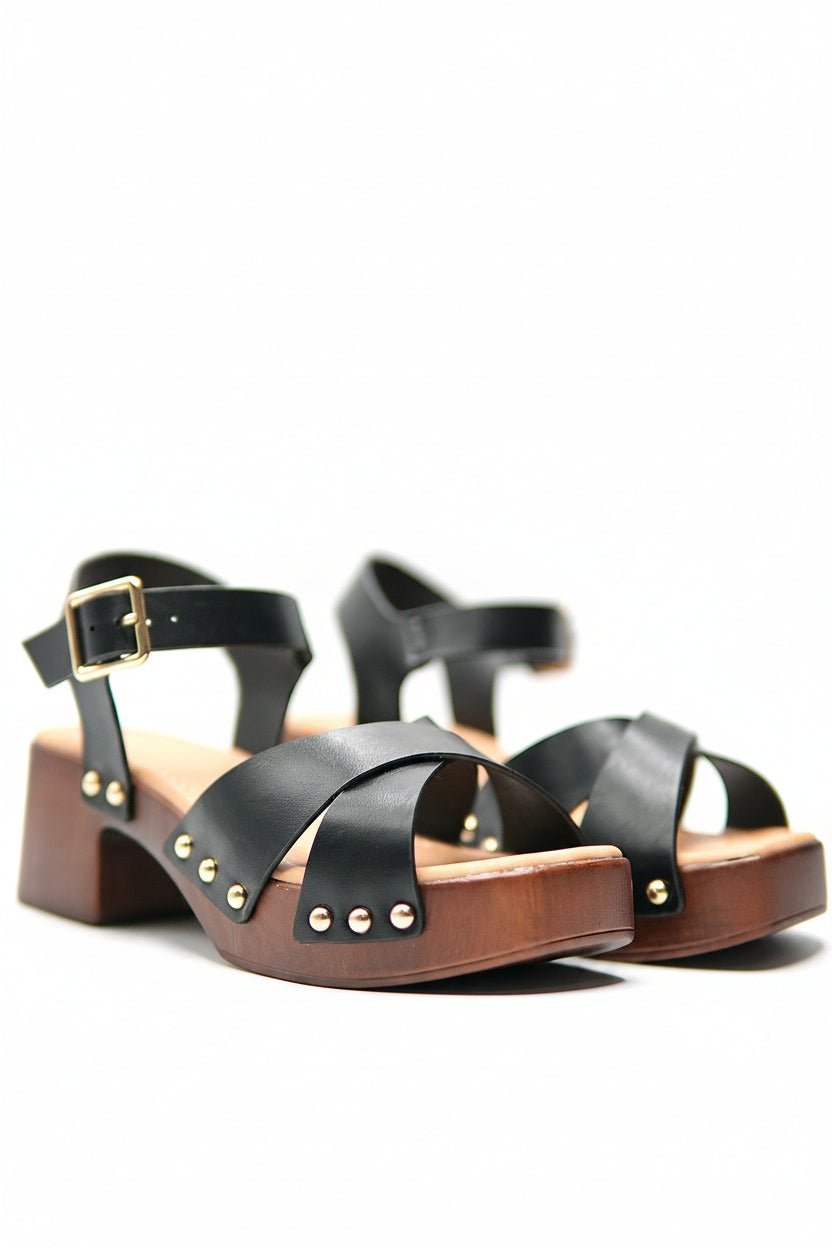 Sandalias Negro Plataforma 14863 Hebilla Casual de mujer Zoé Brand Costa Rica